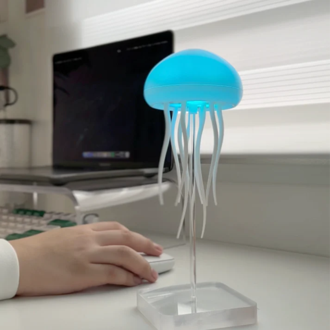 the original floating jellyfish lamp with dancing tentacles